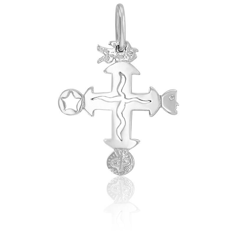 Pendentif Croix Symboles Argent Vandona Ocarat