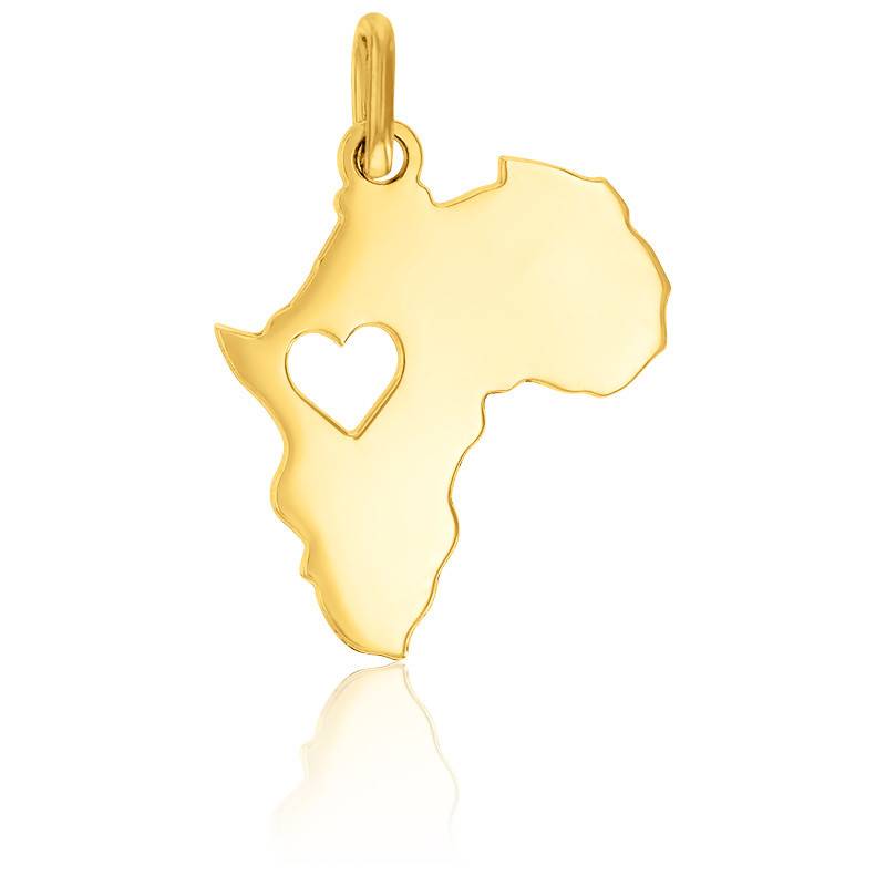 Pendentif Afrique Coeur Or Jaune Vandona Ocarat