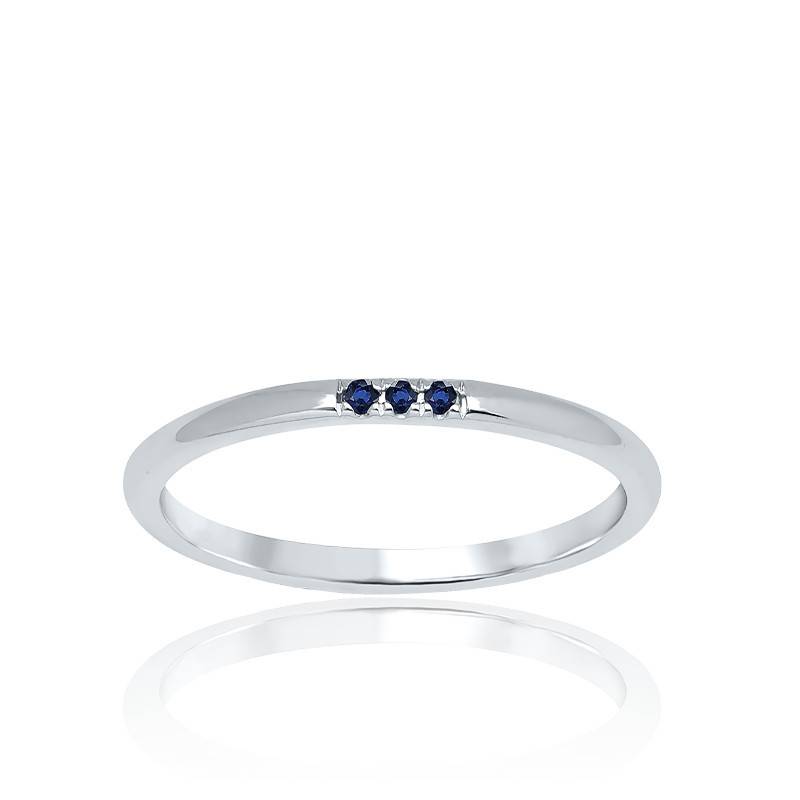 Bague Or Blanc Saphir Aurora Ocarat