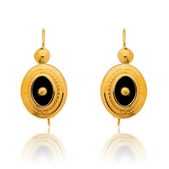 Boucles D Oreilles Sablaises Ovale Onyx Rosatella Ocarat