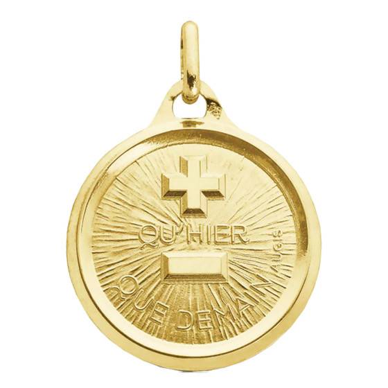 Médaille d Amour LOriginale Or Jaune 750 18 mm Augis Ocarat