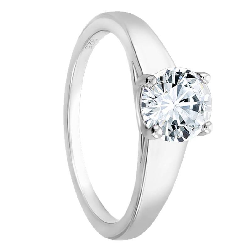 Bague Solitaire Déclaration Diamant 1 ct Or Blanc 750 Ocarat