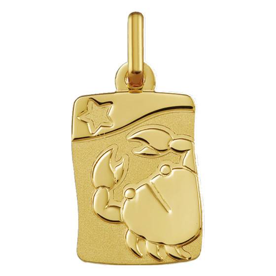 Pendentif Signe Du Zodiaque Cancer Or Jaune 375 Argyor Ocarat