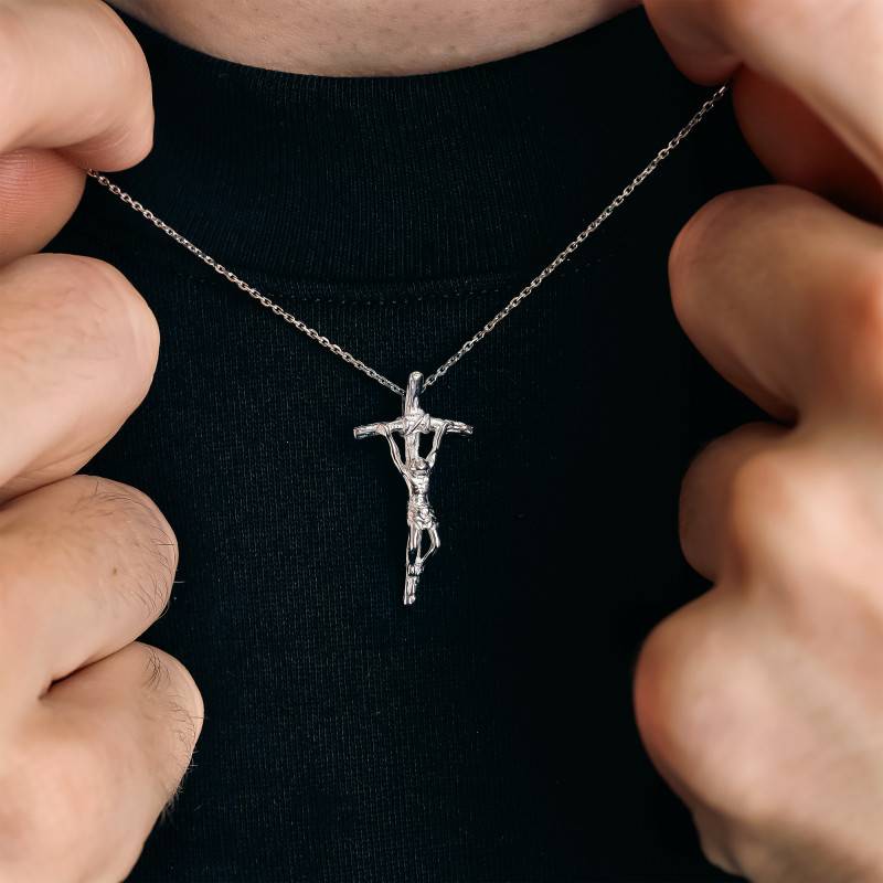 Pendentif Croix Crucifix En Argent Vandona Ocarat