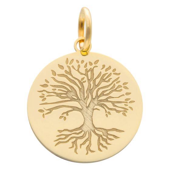 Médaille Arbre de Vie en Or Jaune 375 15 50 mm Lumiosa Ocarat