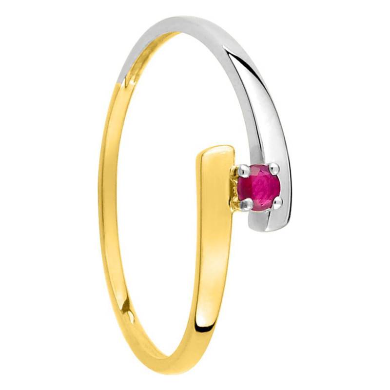 Bague Double En Or Jaune 375 Rubis Aurora Ocarat