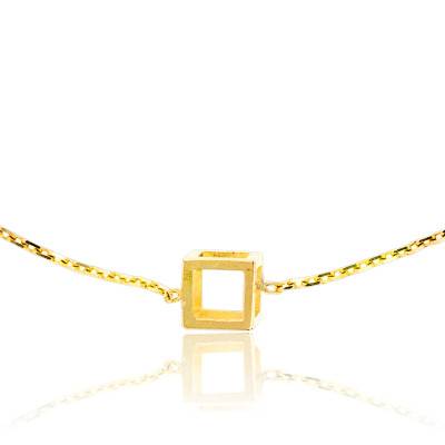Mini Quadrature 18K Yellow Gold Bracelet, 19cm Length - Pascal MORABITO