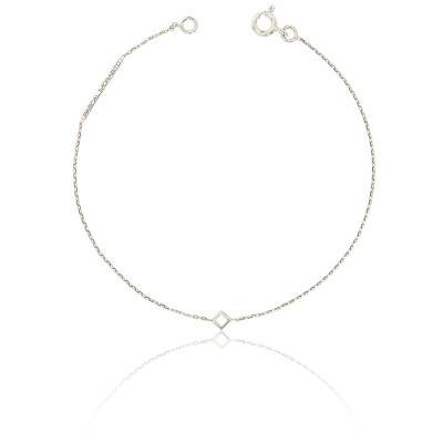 Bracelet Nano Cube Or Blanc, Longueur 19 cm - Pascal MORABITO