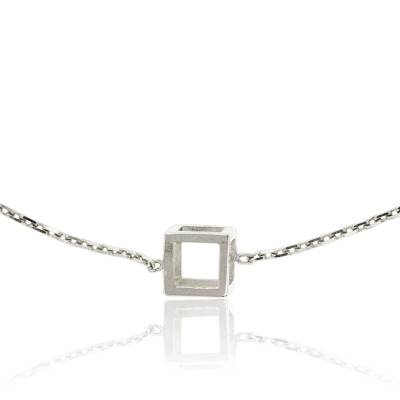 925 Silver Mini Quadrature Bracelet, Length 19 cm - Pascal MORABITO