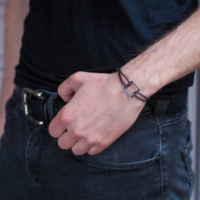 Bracelet Carré Argent Cordon, Largeur 6,00 mm - Pascal MORABITO