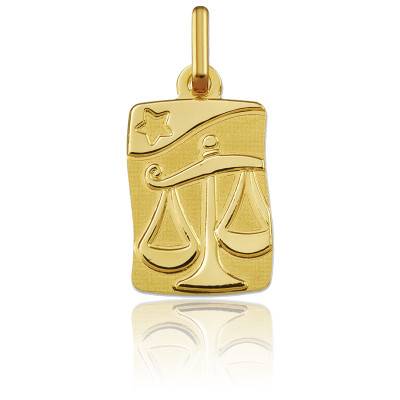 Pendentif Signe du Zodiaque Balance Or Jaune 375 - Argyor