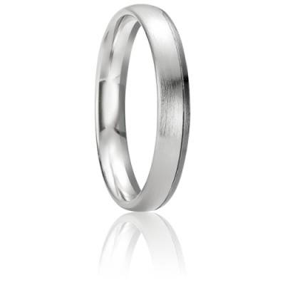 Alliance Paxi en Or Blanc 750, Largeur 5 mm - Breuning
