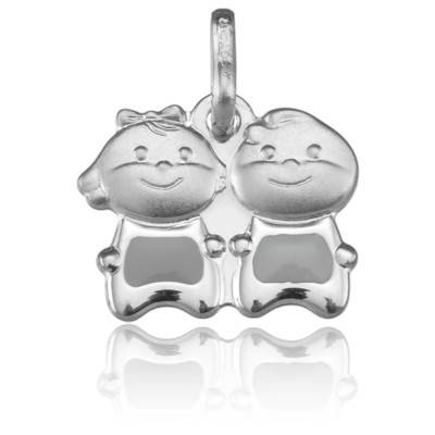 Pendentif Signe du Zodiaque Gémeaux Argent - Argyor