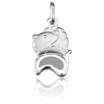 Pendentif Signe du Zodiaque Lion Argent - Argyor