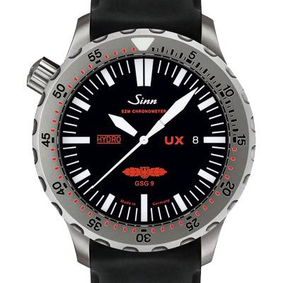 Montre Diving Watch UX GSG 9 Bracelet Silicone noir - Sinn