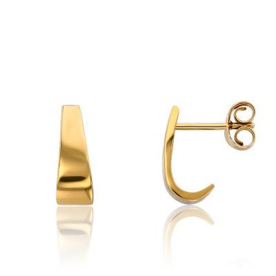Boucles d'Oreilles Crochet en Or Jaune 375 - Vandona