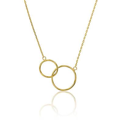 Collier Just the Two of Us en Plaqué Or, Longueur 40 cm - Naïades