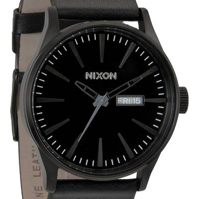 Montre Sentry Leather All Black A105-001 - NIXON