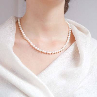 Akoya Pearl Necklace Ø5.50-6 mm, Length 45 cm - Porchet