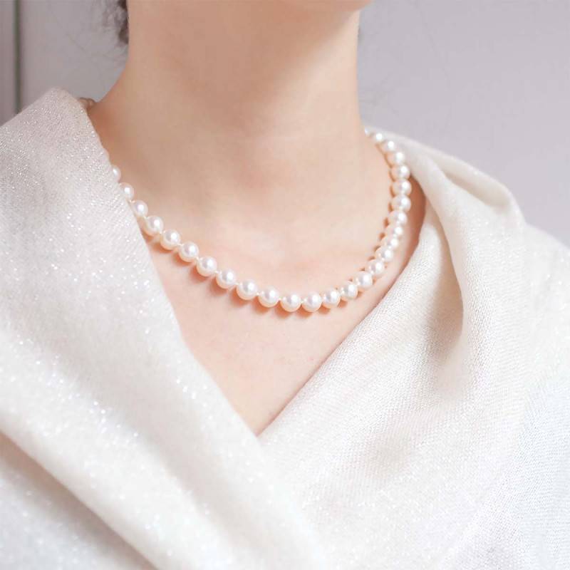 Collier Perles Quartz Jaune Naturel 8-11 Mm - Longueur 45.7 Cm, Style Pastèque/citrouille, Cadeau Femme