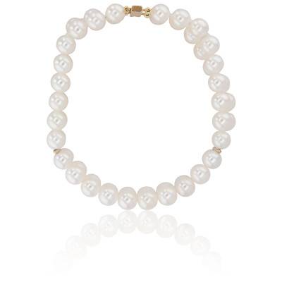 Coconino Yellow Gold & Pearl Bracelet, 18.5 cm Length - Porchet