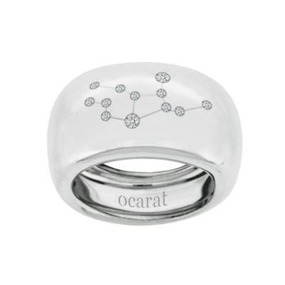 750 White Gold & Diamond Virgo Constellation Ring - Ocarat