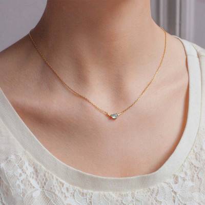 Collier Cara Topaze Or Jaune 18 Carats, Longueur 42 cm - Vandona