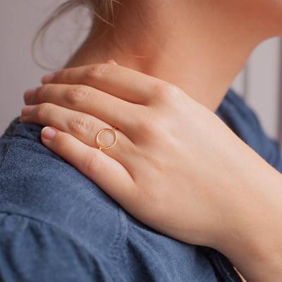 Bague Cercle Or Jaune 375 - Scarlett or Scarlett
