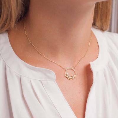 Collier prénom personnalisé, Or Jaune 375, Longueur 42 cm - Scarlett or Scarlett