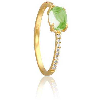 Bague Hélia en Or Jaune 750 & Péridot - Vandona