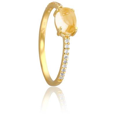 Bague Hélia en Or Jaune 375 & Citrine - Aurora