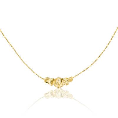 Maison Ballet by Scarlett 375/1000 Yellow Gold Disc Necklace 42 cm - Maison Ballet by Scarlett