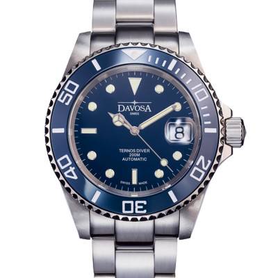 Montre Ternos Diver Ceramic Blue Automatic - Davosa