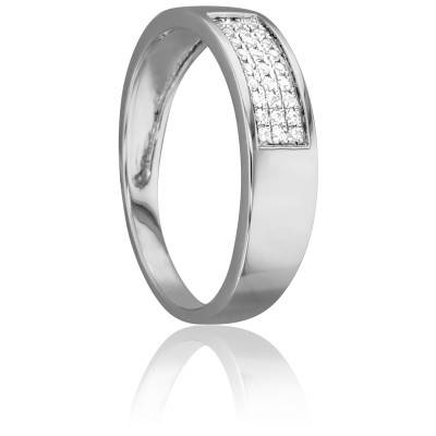 Alliance Lumineuse en Or Blanc 750 & Diamants - Juweel