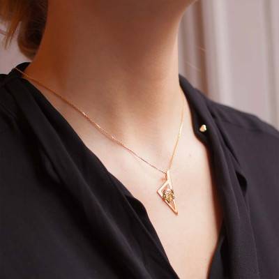 750 Yellow Gold Corsica Moorish Head Pendant, 31 x 12 mm - Lucas Lucor
