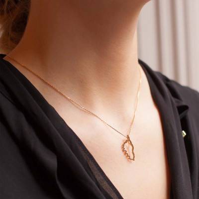 18K Yellow Gold Open-Work Corsica Pendant - Lucas Lucor
