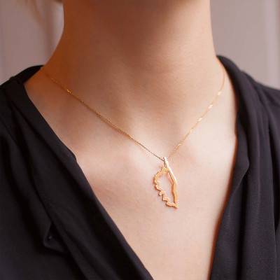 750 Yellow Gold Openwork Corsica Pendant, 13mm Width - Lucas Lucor