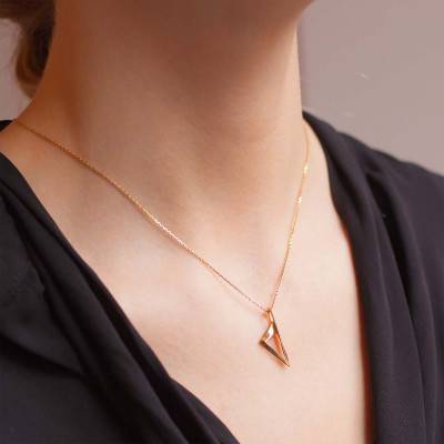 18K Yellow Gold Corsica Twist Pendant - Lucas Lucor