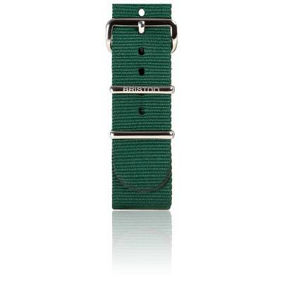 British Green NATO Strap 20mm, 245mm Length, Steel Buckle - Briston
