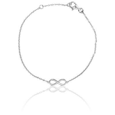 Eternity Star 750 White Gold Bracelet, Length 18 cm - Juweel