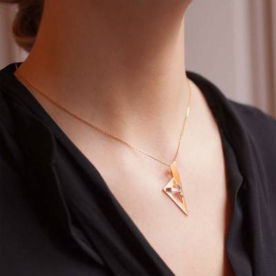 Corsica Bandana Two-Tone 750 Gold Pendant - Lucas Lucor