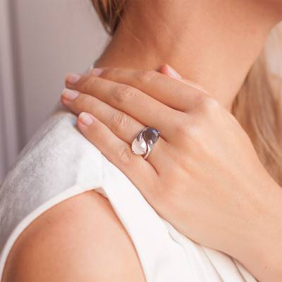 Bague Toi&Moi Pierres de Lune - Les Valentines