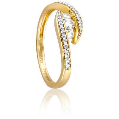 Bague Sejal en Or Jaune 750 & Diamants - Kundan
