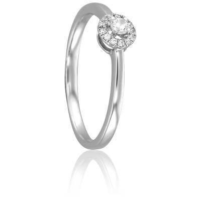 Bague Ojal en Or Blanc 750 & Diamants - Kundan
