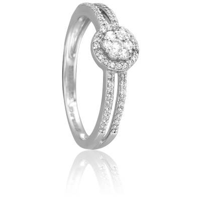 Bague Aloki e Or Blanc 750 & Diamants - Kundan
