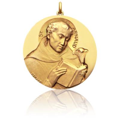 Médaille Saint Arnaud Or Jaune 750, Diamètre 15 mm à 20 mm - Becker