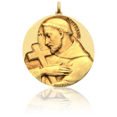 Médaille Saint Bertrand Or Jaune 750, Diamètre 15 mm à 20 mm - Becker
