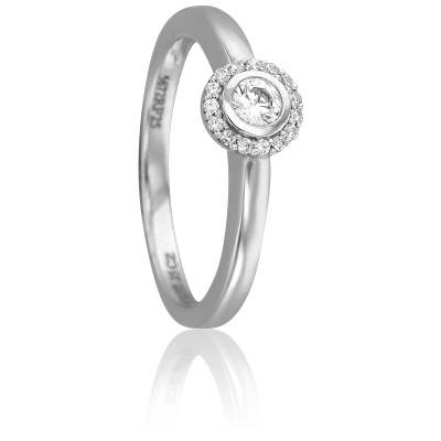 Bague Mysore en Or Blanc 750 & Diamants - Kundan
