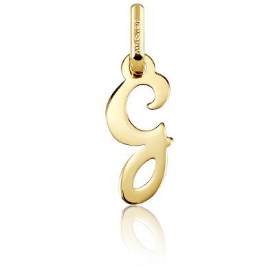 Letter G 750/1000 Yellow Gold Pendant - Argyor