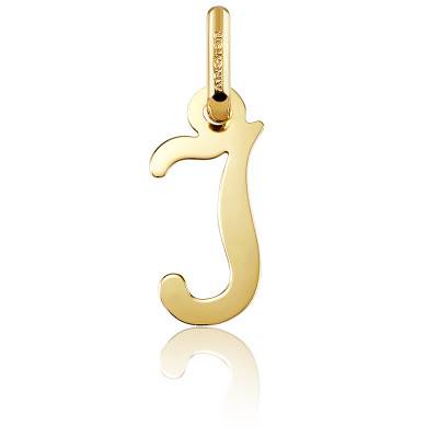 Letter I 750/1000 Yellow Gold Pendant - Argyor
